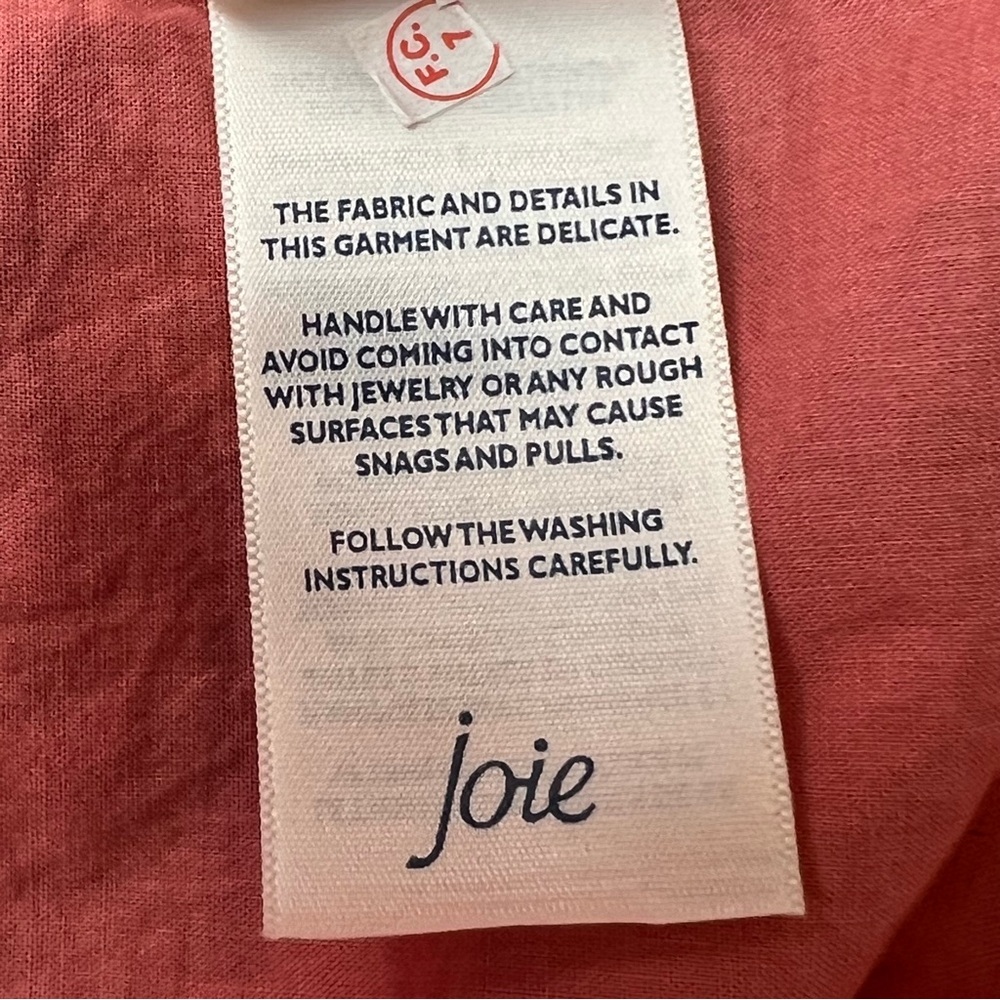 Joie XL Tiered Sleeveless Maxi Flowing Summer Dress Tea Rose Red 100% Cotton - Picture 12 of 15